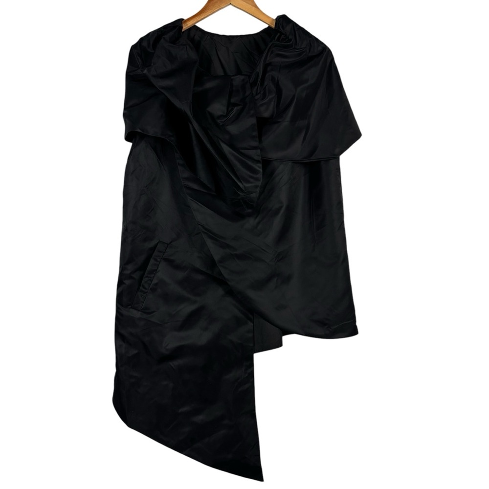 Asymmetric Black Cape Asymmetrical Top